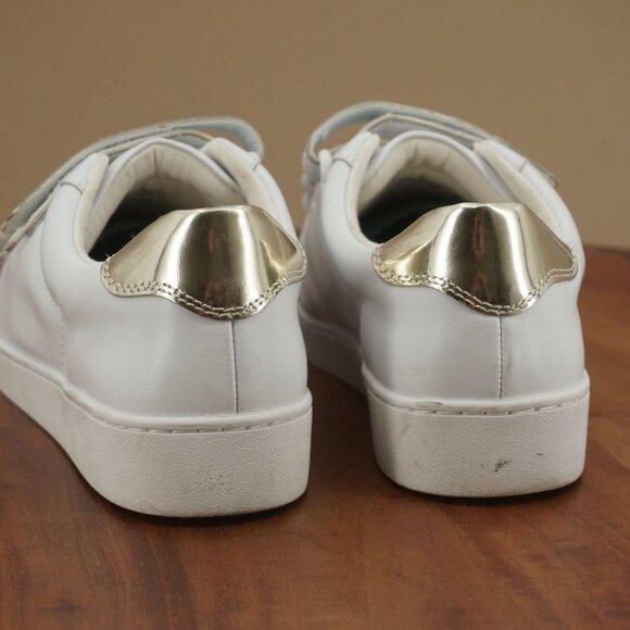 A2-12 Vionic Womens Bobbi Straps Slip On Sneakers Size 8 White Leather - Picture 5 of 9